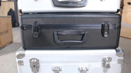Customized Size Aluminium Carry Case Tool Suitcase Small Hard Aluminum Equipment Tool Case with Foam