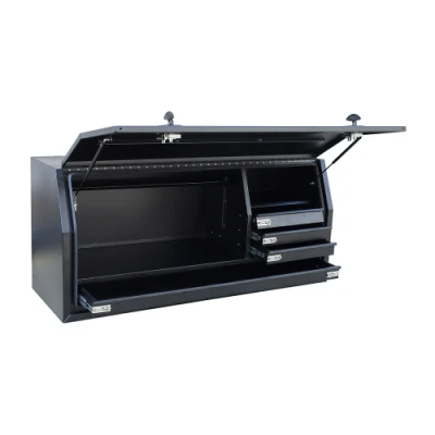 Aluminum Storage Truck Toolboxes with Draws Black