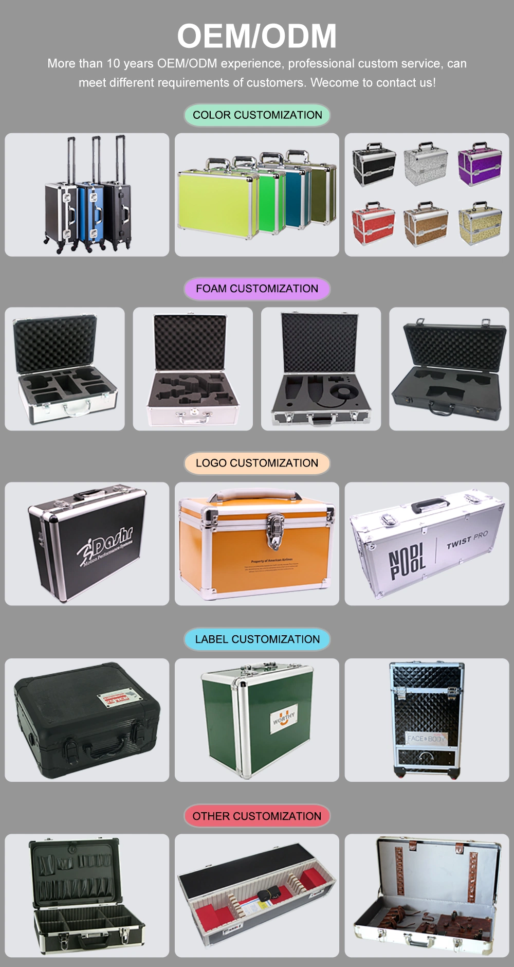 Brand New Quality Aluminum Tools Equipment Case Briefcase