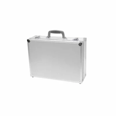 Business Lockable Light Weight Aluminum Silver Briefcase for Men